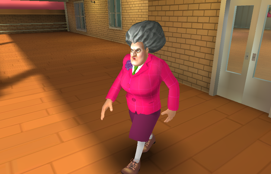 Setting up a prank in Scary Teacher 3D